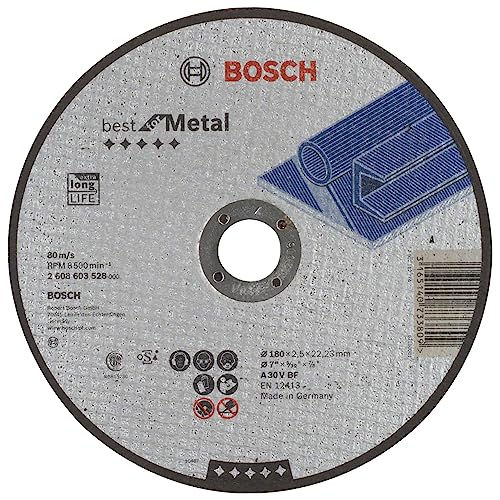 Bosch Accessories Bosch Professional 2608603524 Trennscheibe flach Best for Metal A 30 V BF, grau, 2608603528 von Bosch Accessories