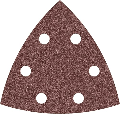 Bosch Accessories 5 Stück Schleifpapier F460 Best for Wood and Paint (für Holz und Farbe, Körnung G40, 93 x 93 mm, Zubehör Deltaschleifer) von Bosch Accessories