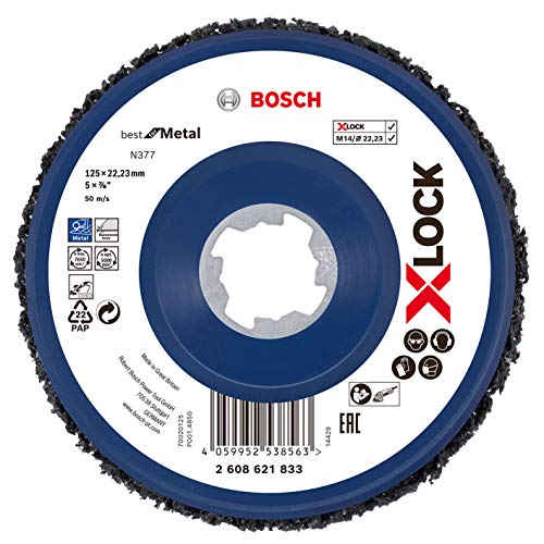 Bosch Accessories Reinigungsscheibe X-LOCK Cleaning Disc N377 (Metall und Edelstahl, Ø 125 mm, Zubehör Winkelschleifer) von Bosch Accessories