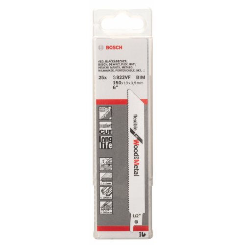 Bosch Accessories Professional 2608657558 Säbelsägeblatt 25 Säbelsägebl. S 922 VF von Bosch Accessories