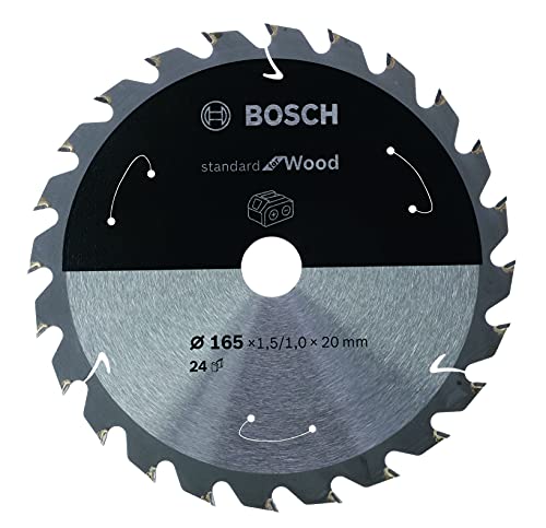 Bosch Accessories 1x Kreissägeblatt Standard for Wood (Holz, Sägeblatt Ø 136 x 20 x 1,5 mm, 24 Zähne, Zubehör Akku Kreissäge) von Bosch Accessories