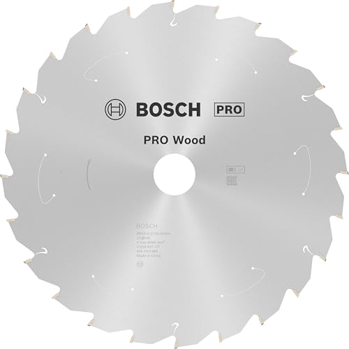 Bosch 1x PRO Wood Kreissägeblatt für Akku-Kapp‑ und Gehrungssägen (für Weichholz, Hartholz, Ø mm, Professional Zubehör Kapp- und Gehrungskreissäge) von Bosch