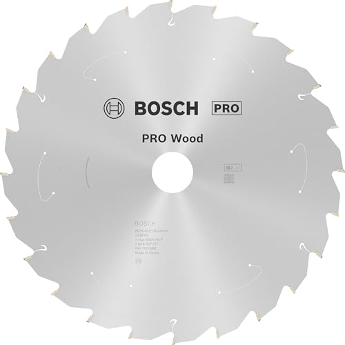 Bosch Professional 1x Kreissägeblatt Standard for Wood (Holz, Sägeblatt Ø 250 x 30 x 2,2 mm, 24 Zähne, Zubehör Akku Kreissäge) von Bosch Accessories