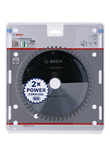 Bosch 1x PRO Aluminium Kreissägeblatt für Akku-Tischkreissägen (für Aluminium, Nichteisenmetalle, Ø mm, Professional Zubehör Tischkreissäge) von Bosch