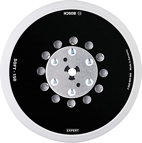 Bosch Accessories Professional 1x Expert Multihole Universalstützteller (Version weich, Ø 150 mm, Zubehör Exzenterschleifer) von Bosch Accessories