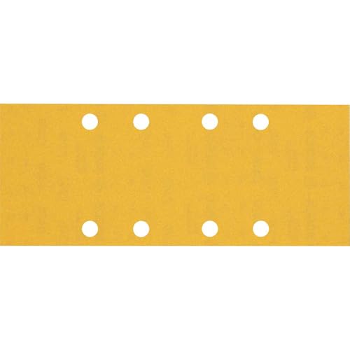 Bosch 10x EXPERT C470 Schleifblatt mit 8 Löchern (für Farbe auf Holz, Hartholz, Ø 93x230 mm, Körnung 240, Professional Zubehör Schwingschleifer) von Bosch