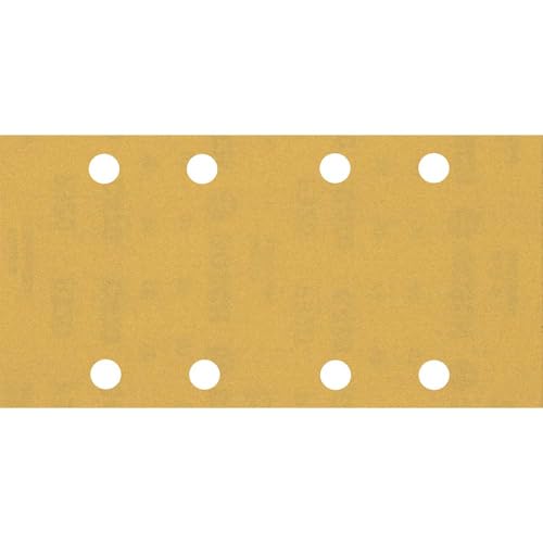 Bosch Accessories 10x Schleifpapier Expert C470 mit 8 Löchern (für Hartholz, Farbe auf Holz, 93x186 mm, Körnung 320, Zubehör Schwingschleifer) von Bosch Accessories