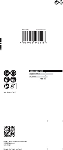 Bosch Accessories 10x Schleifpapier Expert C470 mit 8 Löchern (für Hartholz, Farbe auf Holz, 80x133 mm, Körnung 240, Zubehör Schwingschleifer) von Bosch Accessories