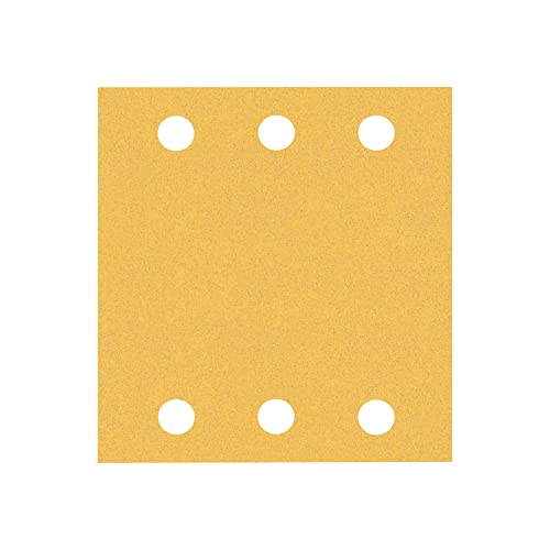 Bosch 10x EXPERT C470 Schleifblatt mit 6 Löchern (für Farbe auf Holz, Hartholz, Ø 115x107 mm, Körnung 120, Professional Zubehör Schwingschleifer) von Bosch