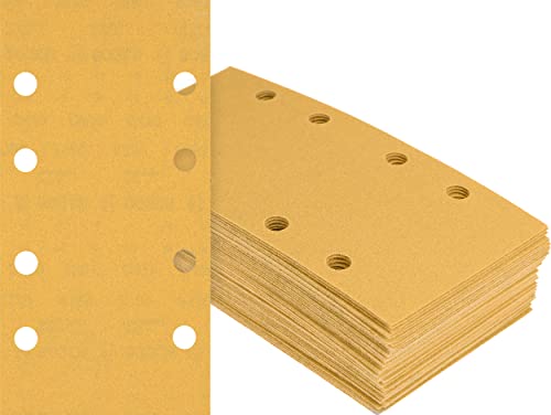 Bosch Accessories 50x Schleifpapier Expert C470 mit 8 Löchern (für Hartholz, Farbe auf Holz, 93x186 mm, Körnung 40, Zubehör Schwingschleifer) von Bosch Accessories
