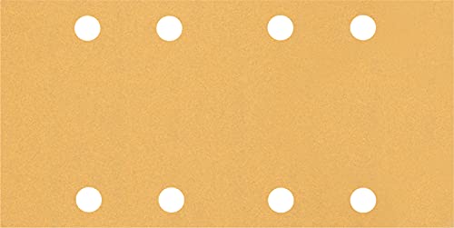 Bosch 50x EXPERT C470 Schleifblatt mit 8 Löchern (für Farbe auf Holz, Hartholz, Ø 93x186 mm, Körnung 100, Professional Zubehör Schwingschleifer) von Bosch