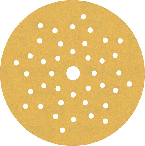 Bosch 50x EXPERT C470 Schleifblatt Mehrloch (für Farbe auf Holz, Hartholz, Ø 125 mm, Körnung 180, Professional Zubehör Exzenterschleifer, Schwingschleifer) von Bosch
