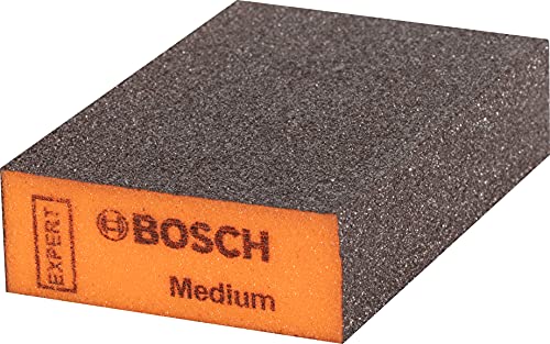 Bosch Professional 1x Expert S471 Standard Blöcke (Schleifschwamm für Weichholz, Farbe auf Holz, 69 x 97 x 26 mm, Feinheitsgrad mittel, Zubehör Handschleifen) von Bosch Professional