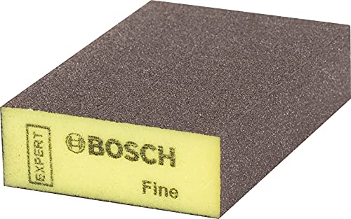 Bosch 1x EXPERT S471 Standard Schleifschwämme (für Farbe auf Holz, Weichholz, Ø 69 x 97 x 26 mm, fein, Professional Zubehör Handschleifen) von Bosch