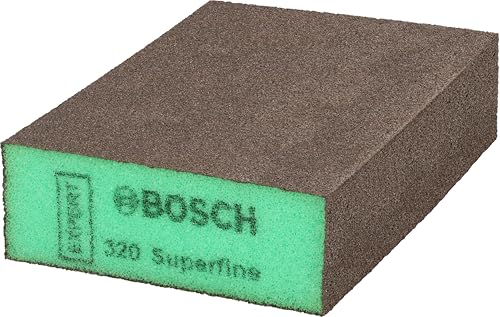 Bosch 1x EXPERT S471 Standard Schleifschwämme (für Farbe auf Holz, Weichholz, Ø 69 x 97 x 26 mm, Professional Zubehör Handschleifen) von Bosch