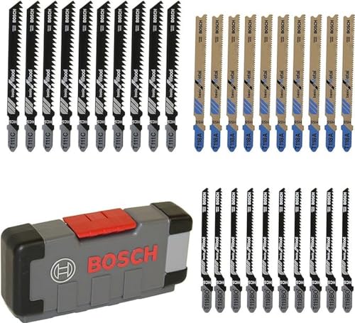 Bosch Professional 30tlg. Stichsägeblatt Set Basic for Wood and Metal (für Holz und Metall, Zubehör Stichsäge) von Bosch Professional
