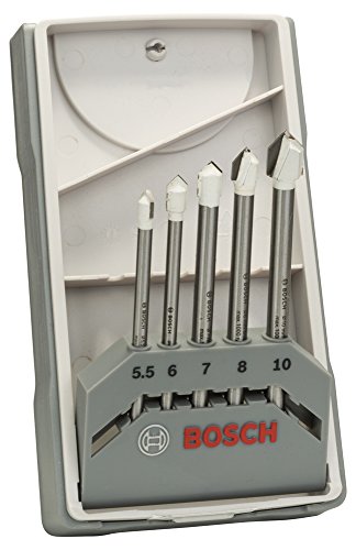 Bosch Professional 5tlg.Fliesenbohrer Set CYL-9 SoftCeramic (für weiche Keramik Fliesen, Ø 5,5-10 mm, Zubehör Bohrmaschine) von Bosch Accessories