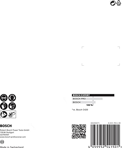 Bosch 6x EXPERT C470 Schleifblatt-Sets mit 8 Löchern (für Farbe auf Holz, Hartholz, Ø 125 mm, Körnung 2x60, 2x120, 2x240, Professional Zubehör Exzenterschleifer, Exzenterschleifer) von Bosch Professional