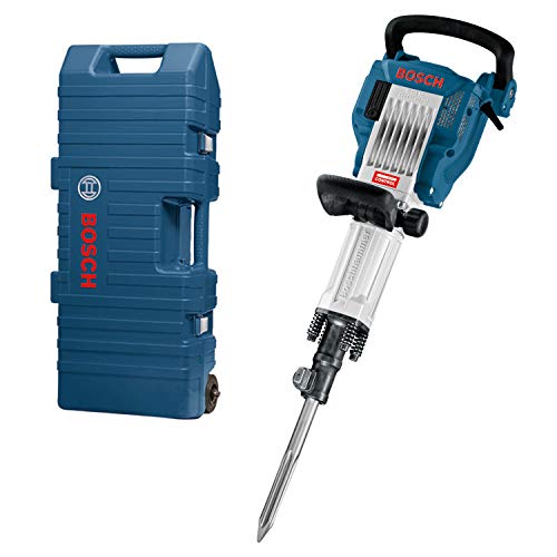 Bosch Professional GSH 16-30, 1.750 W Nennaufnahmeleistung, 41 J Schlagenergie, 1.300 min-1 Schlagzahl, Koffer, Spitzmeißel (400 mm), Tragegriff, Trolley, Blau, Schwarz, 30 mm von Bosch Professional