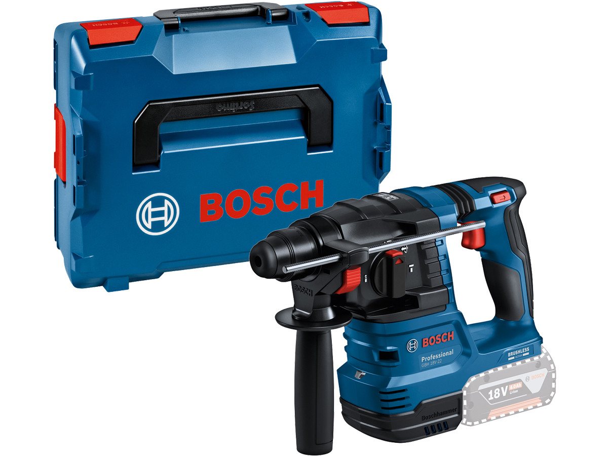 Bosch Professional Akku-Bohrhammer GBH 18 V-22 inkl. GDE 18 V-12, 18 V, max. 4675 U/min, (Set, 6-tlg) von Bosch Professional