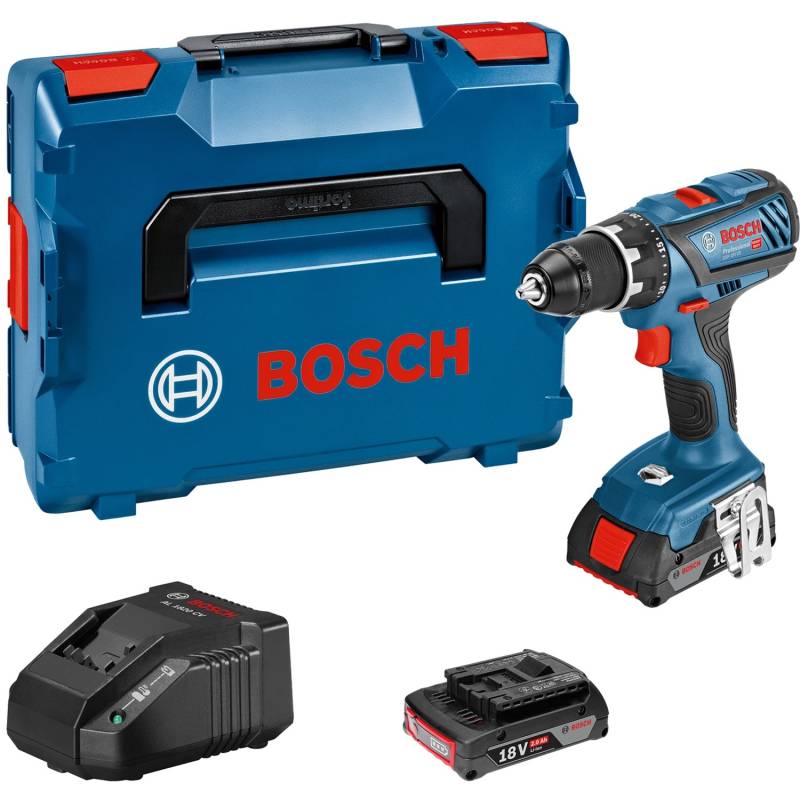 Bosch Professional Akku-Bohrschrauber GSR 18V-28 mit 2x 2.0Ah & GAL in L-Case von Bosch Professional