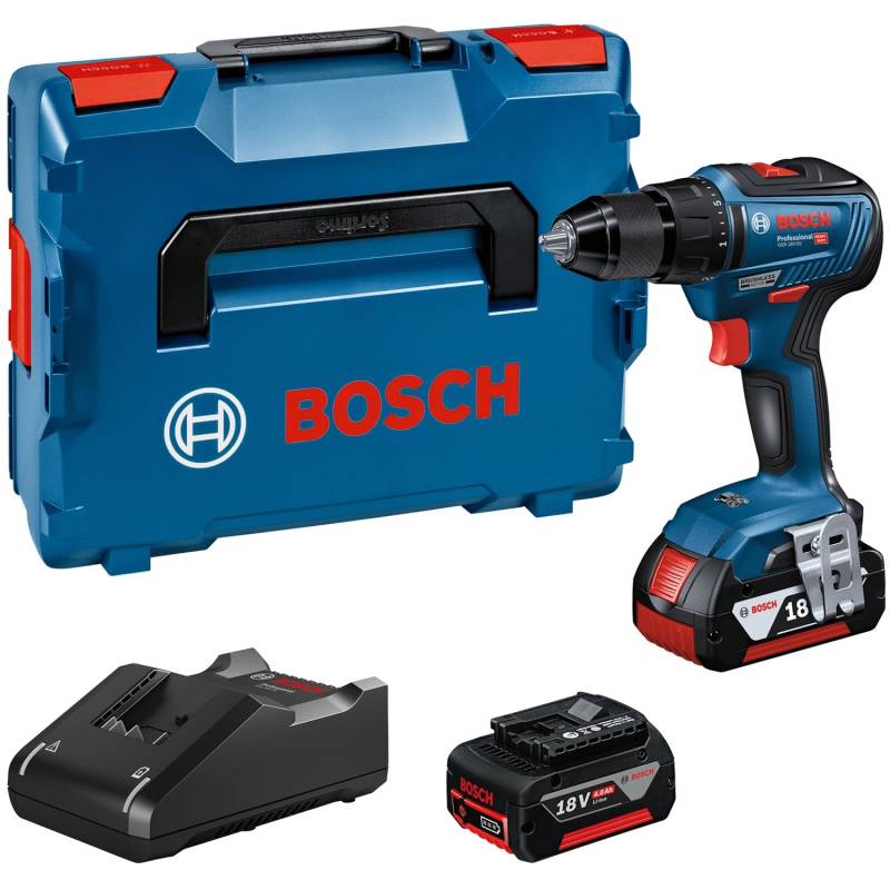 Bosch Professional Akku-Bohrschrauber GSR 18V-55 mit 2x 4.0Ah & GAL in L-Boxx von Bosch Professional