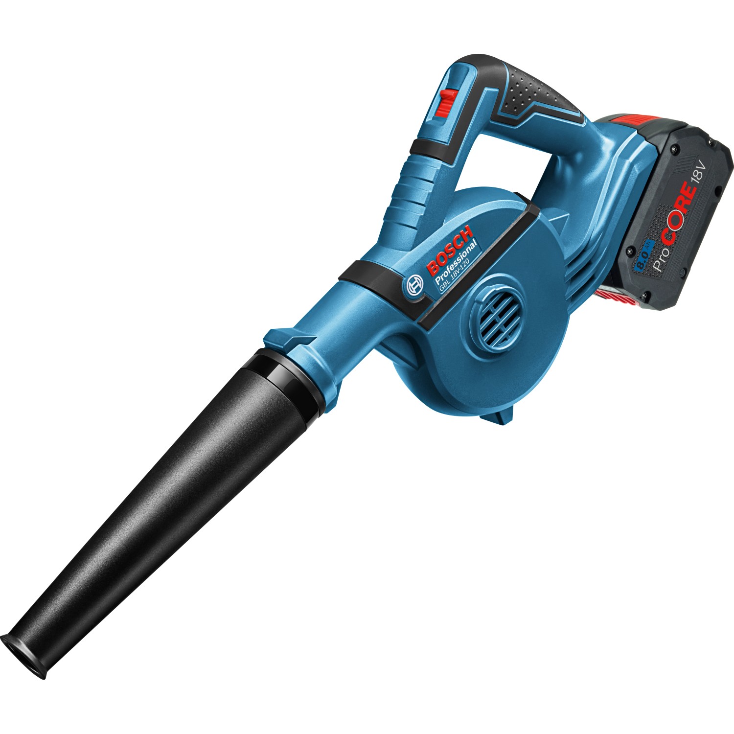 Bosch Professional Akku-Gebläse GBL 18 V-120 Solo mit Zubehör 4-teilig von Bosch Professional