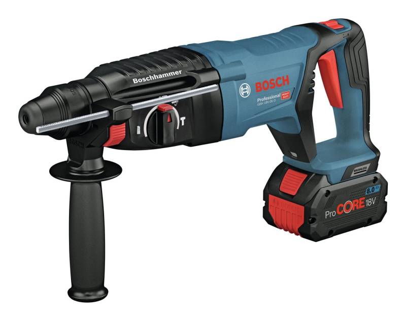 Bosch Professional Akku-Kombibohrhammer GBH 18V-26 D, 18 V, max. 890 U/min, Bohrhammer mit SDS plus Ohne Akku - im Handwerkerkoffer von Bosch Professional