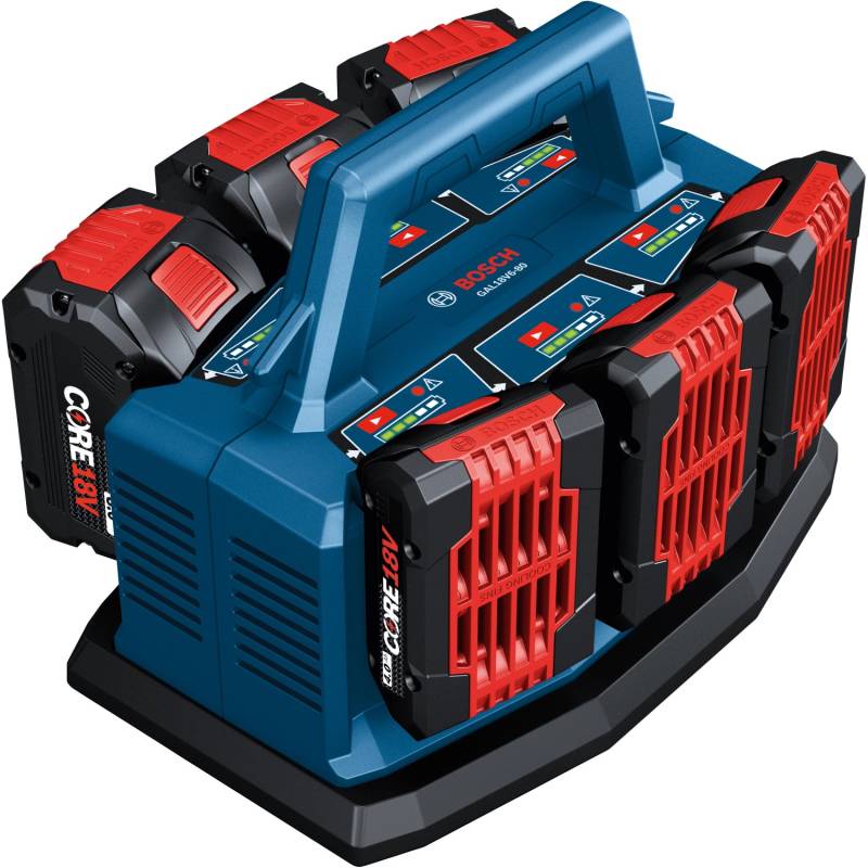 Bosch Professional Akku-Ladegerät GAL 18V6-80 mit 6 Akkuschnittstellen von Bosch Professional