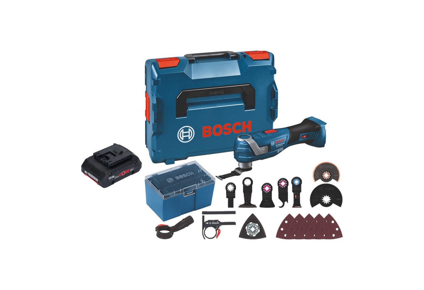 Bosch Professional Akku-Multifunktionswerkzeug GOP 18 V 34 Akku Multi Cutter + 1x ProCore Akku 4,0 Ah - ohne Lader von Bosch Professional