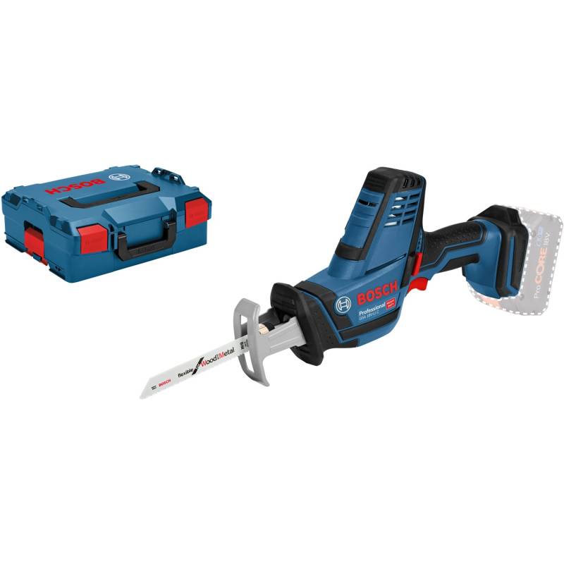 Bosch Professional Akku-Säbelsäge GSA 18 V-Li C Solo L-Boxx mit Säbelsägeblatt Bosch Professional Akku-Säbelsäge GSA 18 V-Li C Solo L-Boxx mit Säbelsägeblatt von Bosch Professional