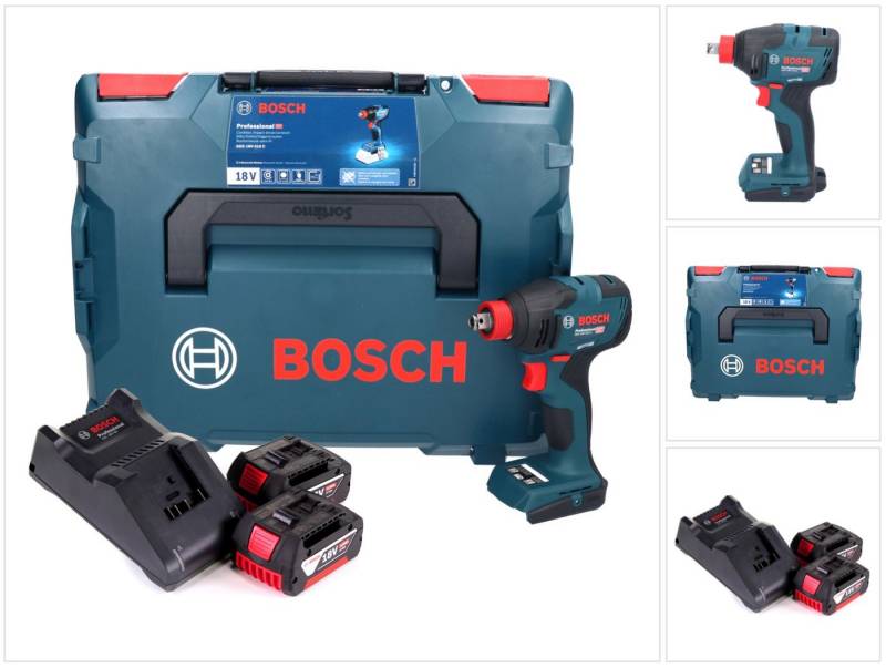 Bosch Professional Akku-Schlagschrauber GDX 18V-210 C Professional 18 V 210 Nm + 2x Akku 4 Ah + Lader + L-Boxx von Bosch Professional