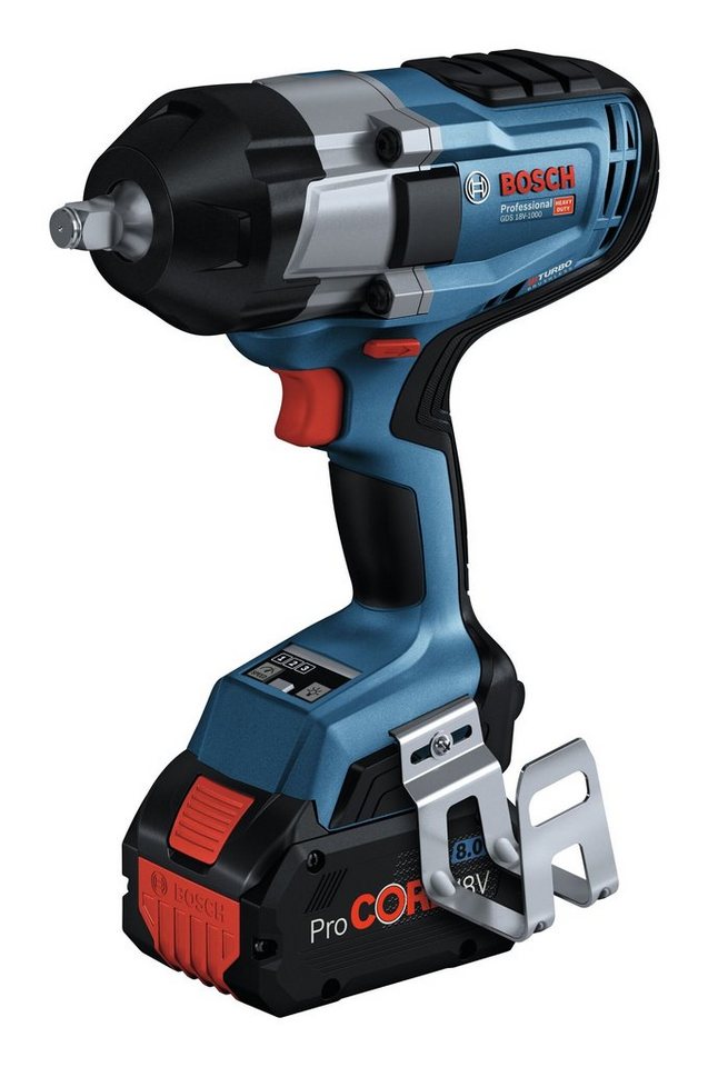 Bosch Professional Akku-Schlagschrauber GDS 18V-1000, 1000 Nm, Drehschlagschrauber mit 2x Akku ProCORE 8 Ah - in L-BOXX 136 Bosch Professional Akku-Schlagschrauber GDS 18V-1000, 1000 Nm, Drehschlagschrauber mit 2x Akku ProCORE 8 Ah - in L-BOXX 136 von Bosch Professional