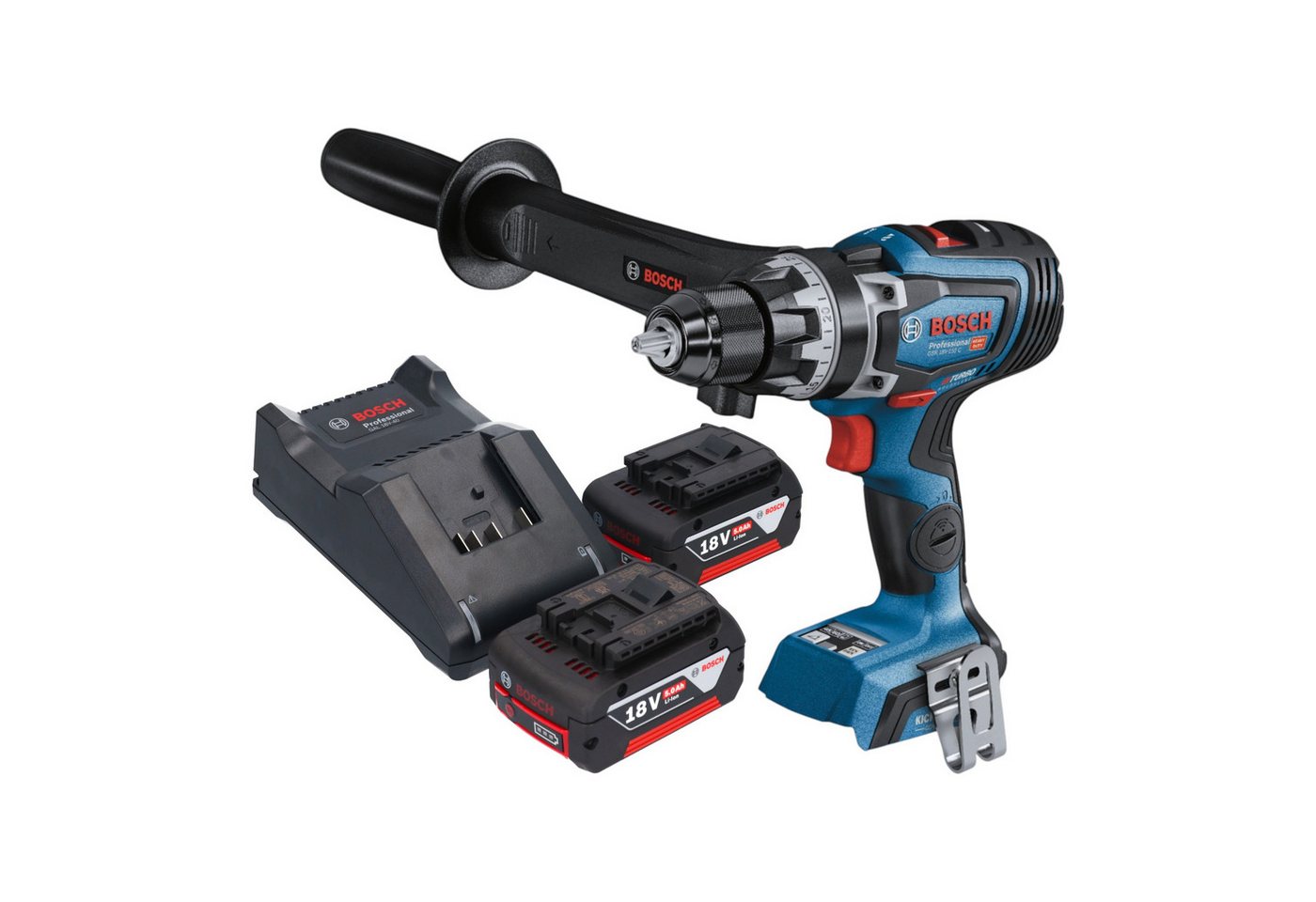Bosch Professional Akku-Schrauber GSR 18V-150 C Professional 18 V 150Nm + 2x Akku 5,0Ah + Ladegerät Bosch Professional Akku-Schrauber GSR 18V-150 C Professional 18 V 150Nm + 2x Akku 5,0Ah + Ladegerät von Bosch Professional