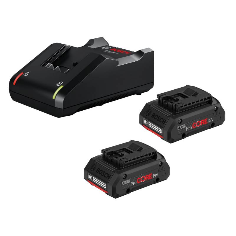 Bosch Professional Akku-Starterset mit 2x ProCore 18 V 4 Ah Akku & Ladegerät GAL von Bosch Professional