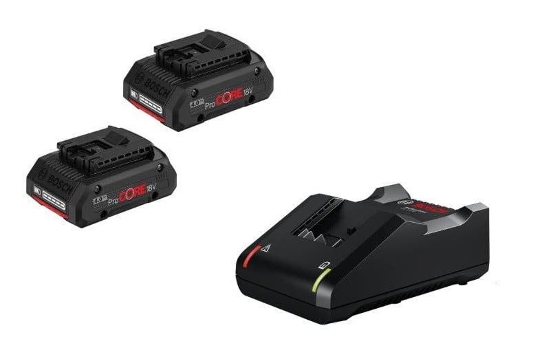 Bosch Professional Akku-Starterset mit 2x ProCore 18 V 4 Ah Akku & Ladegerät GAL von Bosch Professional