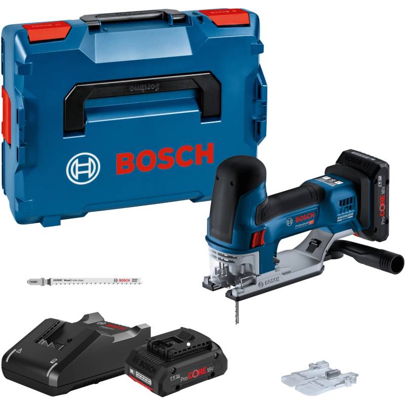 Bosch Professional Akku-Stichsäge GST 18 V-155 SC mit 2 Akkus und L-Boxx von Bosch Professional