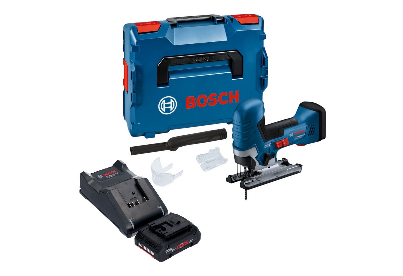 Bosch Professional Akku-Stichsäge GST 18V-125 S 18 V + 1x ProCORE Akku 4,0 Ah + Lader + L-Boxx Bosch Professional Akku-Stichsäge GST 18V-125 S 18 V + 1x ProCORE Akku 4,0 Ah + Lader + L-Boxx von Bosch Professional