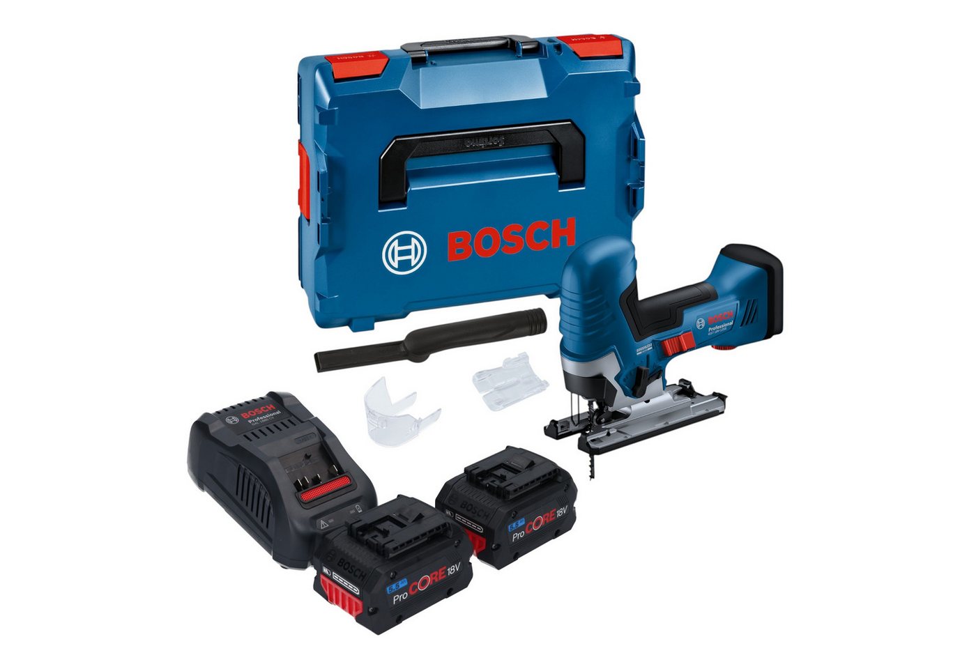 Bosch Professional Akku-Stichsäge GST 18V-125 S 18 V + 2x ProCORE Akku 5,5 Ah + Lader + L-Boxx Bosch Professional Akku-Stichsäge GST 18V-125 S 18 V + 2x ProCORE Akku 5,5 Ah + Lader + L-Boxx von Bosch Professional