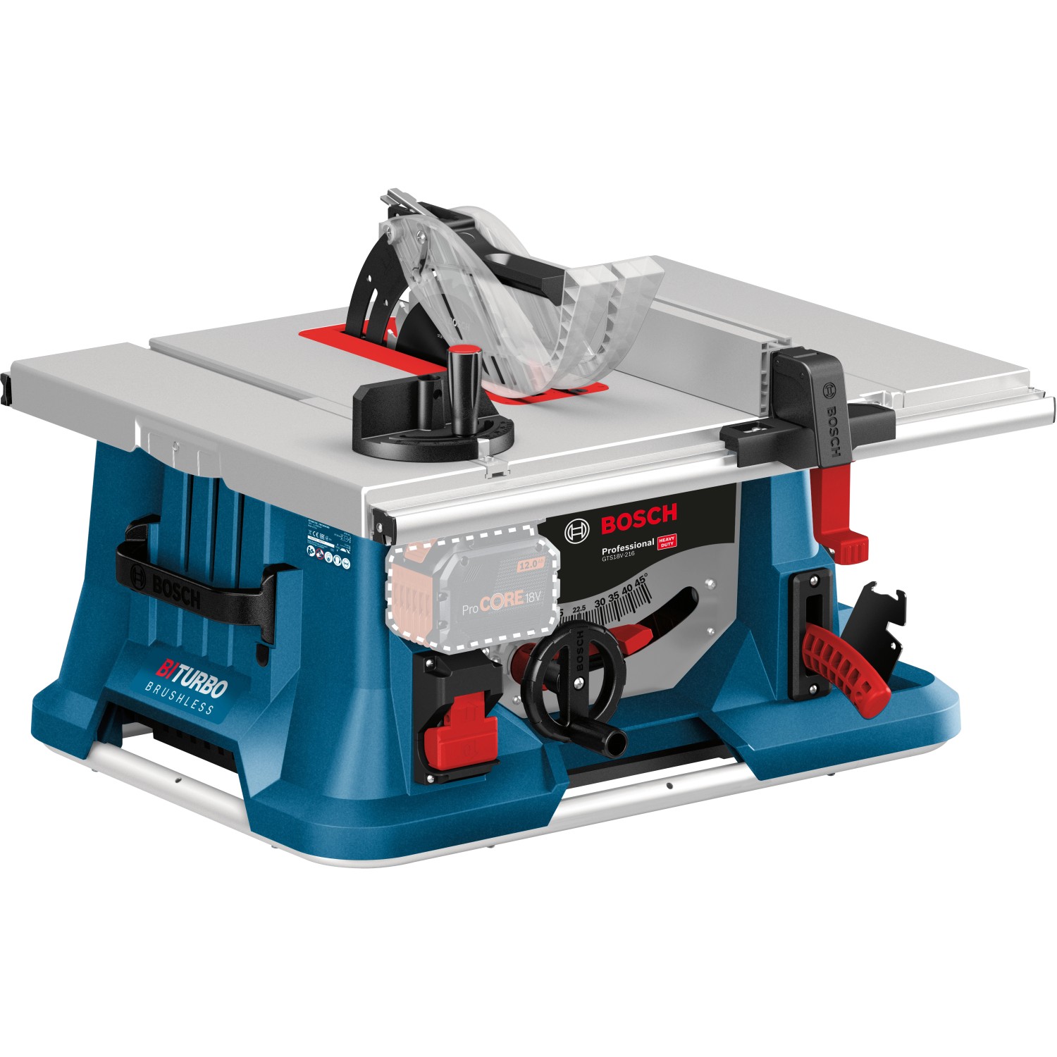 Bosch Professional Akku-Tischkreissäge GTS 18V-216 Solo inkl. Kreissägeblatt von Bosch Professional