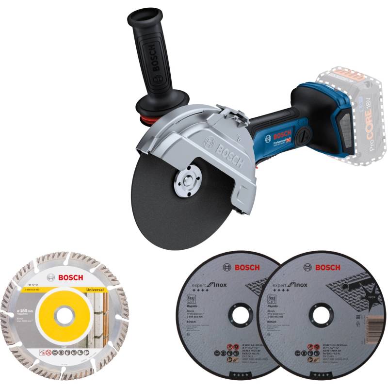 Bosch Professional Akku-Winkelschleifer GWS 18 V-180 PC Solo von Bosch Professional