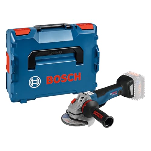 Bosch Professional 18V System Akku Winkelschleifer GWS 18V-10 PSC (inkl. Aufnahmeflansch, Schutzhaube, Trennschutzhaube, Zusatzhandgriff, Schnellspannmutter, Einlage, L-BOXX, ohne Akku/Ladegerät) von Bosch Professional