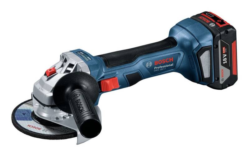 Bosch Professional Akku-Winkelschleifer GWS 18V-7, max. 11000 U/min, Mit 2x Akku 4 Ah - in L-BOXX 136 von Bosch Professional