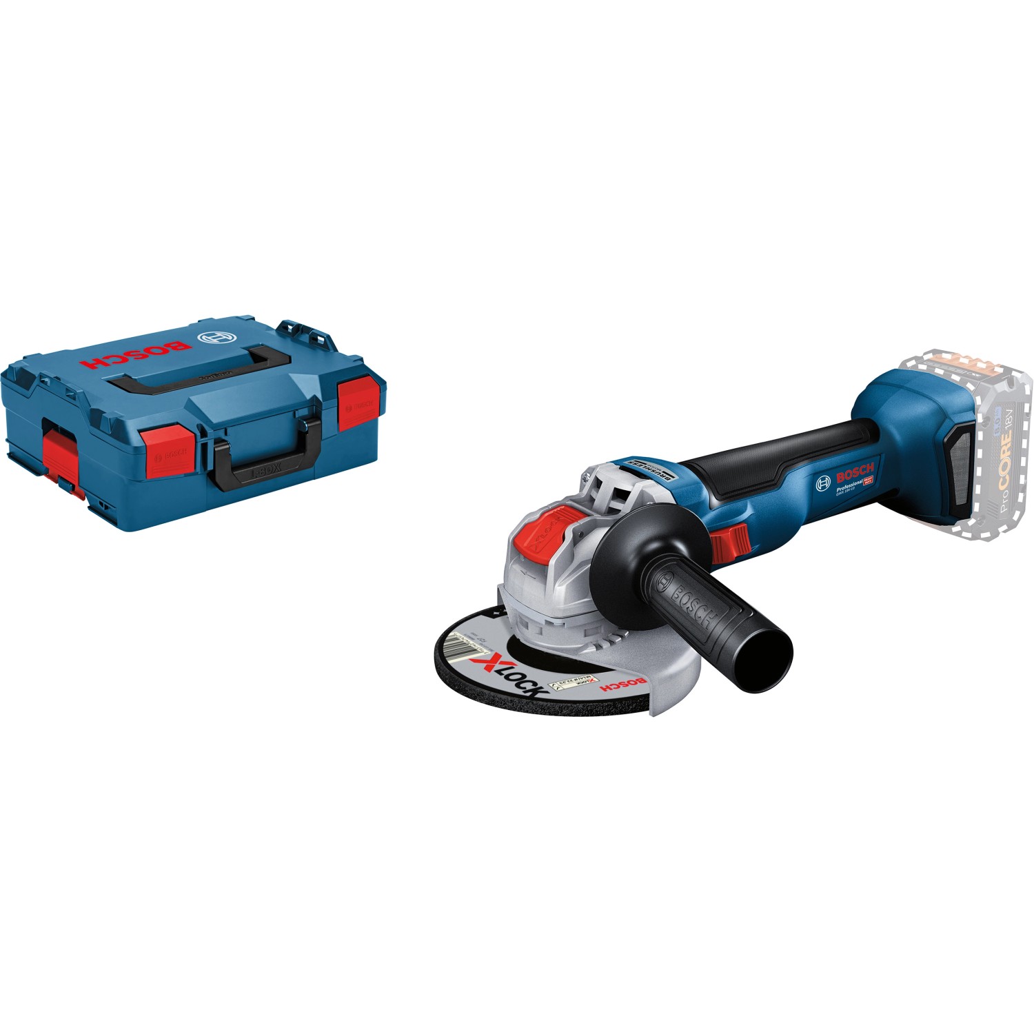 Bosch Professional Akku-Winkelschleifer GWX 18V-10 mit L-Boxx Solo von Bosch Professional
