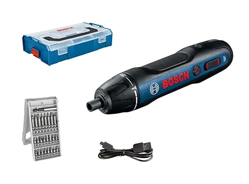 Bosch Professional Akkuschrauber Bosch GO (inkl. 25-tlg. Bit-Set, USB-Ladekabel, Ohne Ladekabeladapter, L-BOXX Mini) - Amazon Exclusive Set von Bosch Professional