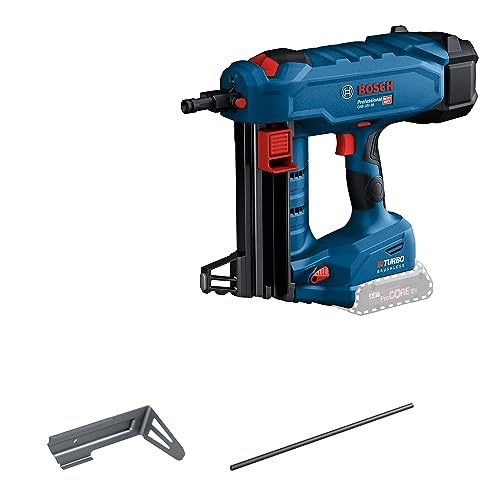 Bosch Professional BITURBO Akku-Betonnagler GNB 18V-38 (Nagel-Ø 2,7–3,0 mm, max. Nagellänge 38 mm, inkl. 1x Ausdrückstift, 1x Befestigungshaken) von Bosch Professional