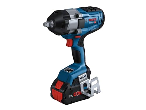 Bosch Professional BITURBO Akku Drehschlagschrauber GDS 18V-1000 (Anziehmoment 1.000 Nm, Losbrechmoment 1.600 Nm, 2x Akku ProCORE18V 5.5Ah, Schnellladegerät GAL 1880 CV, in L-BOXX 136) von Bosch Professional