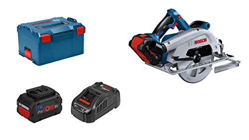 Bosch Professional BITURBO Akku Handkreissäge GKS 18V-68 C (inkl. 2x5.5 Ah ProCORE Akku + Ladegerät GAL 1880 CV, 1x Sägeblatt, Parallelanschlag, in L-BOXX 238) von Bosch Professional