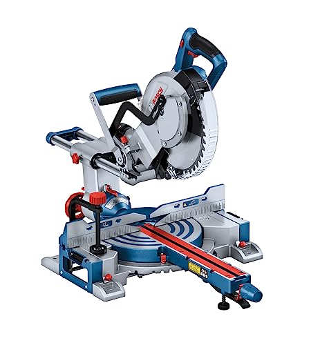 Bosch Professional 18V BITURBO Akku Kappsäge Gehrungssäge GCM 18V-254 D (Schnitte bis 90 x 305mm, inkl. 1x Kreissägeblatt, 2x Werkstückauflage, Staubbeutel, Spannzwinge, ohne Akku/ Ladegerät) von Bosch Professional