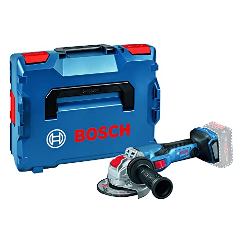 Bosch Professional BITURBO Akku-Winkelschleifer GWX 18V-15C (Scheibendurchmesser 125mm, X-LOCK-Aufnahme, inkl. 2x8.0 Ah ProCORE18V Akkus + Ladegerät GAL 18V-160C, in L-BOX) Dunkelblau, Silber, Schwarz von Bosch Professional